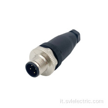 Field Wireble Waterproof Straight M12 Connettore 4 PIN